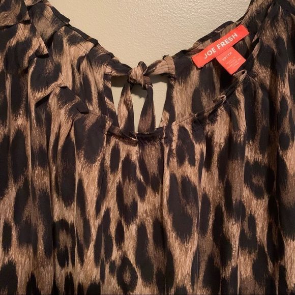 Joe Fresh Leopard Print Blouse - Picture 2 of 6